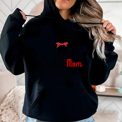 Dog Love Shirt, Dog Lover Gift T-Shirt/Hoodie/Sweatshirt HLT00 - Poodle Mom Vintage Funny Cute Dog Poodle Mom T-Shirt