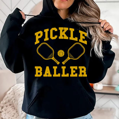 Funny Pickleball Shirt, Pickleball Lover Unisex T-Shirt/Hoodie/Sweatshirt HLT00 - Funny Pickle baller Quote Paddleball Pickleball Player retro T-Shirt