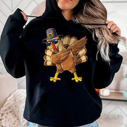 Best Thanksgiving Family Shirt , Funny Thanksgiving UnisexT-Shirt/Hoodie/Sweatshirt HLT00 - Dabbing Turkey Thanksgiving Day Pilgrim Boys Men Funny Dab T-Shirt