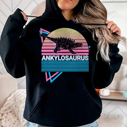 Best Dinosaur Lover Shirt, Funny Dinosaur UnisexT-Shirt/Hoodie/Sweatshirt HLT00 - Ankylosaurus Dinosaur Retro T-Shirt