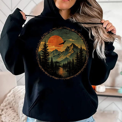Funny Camping Shirt, Gift For Camping Lover Unisex T-Shirt/Hoodie/Sweatshirt HLT00 - Vintage Camping Forest Trees Wildlife Nature Lover Outdoor T-Shirt