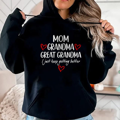 Best Grandma Shirt, Proud Grandma Unisex T-Shirt/Hoodie/Sweatshirt HLT00 - Gifts for Grandma from Grandkids Mom Grandma Great Grandma T-Shirt
