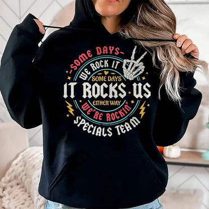Best Student Shirt, Funny Back To School UnisexT-Shirt/Hoodie/Sweatshirt HLT00 - Some Days We Rock It Specials Team PE Back to School T-Shirt, Men, Black, Large