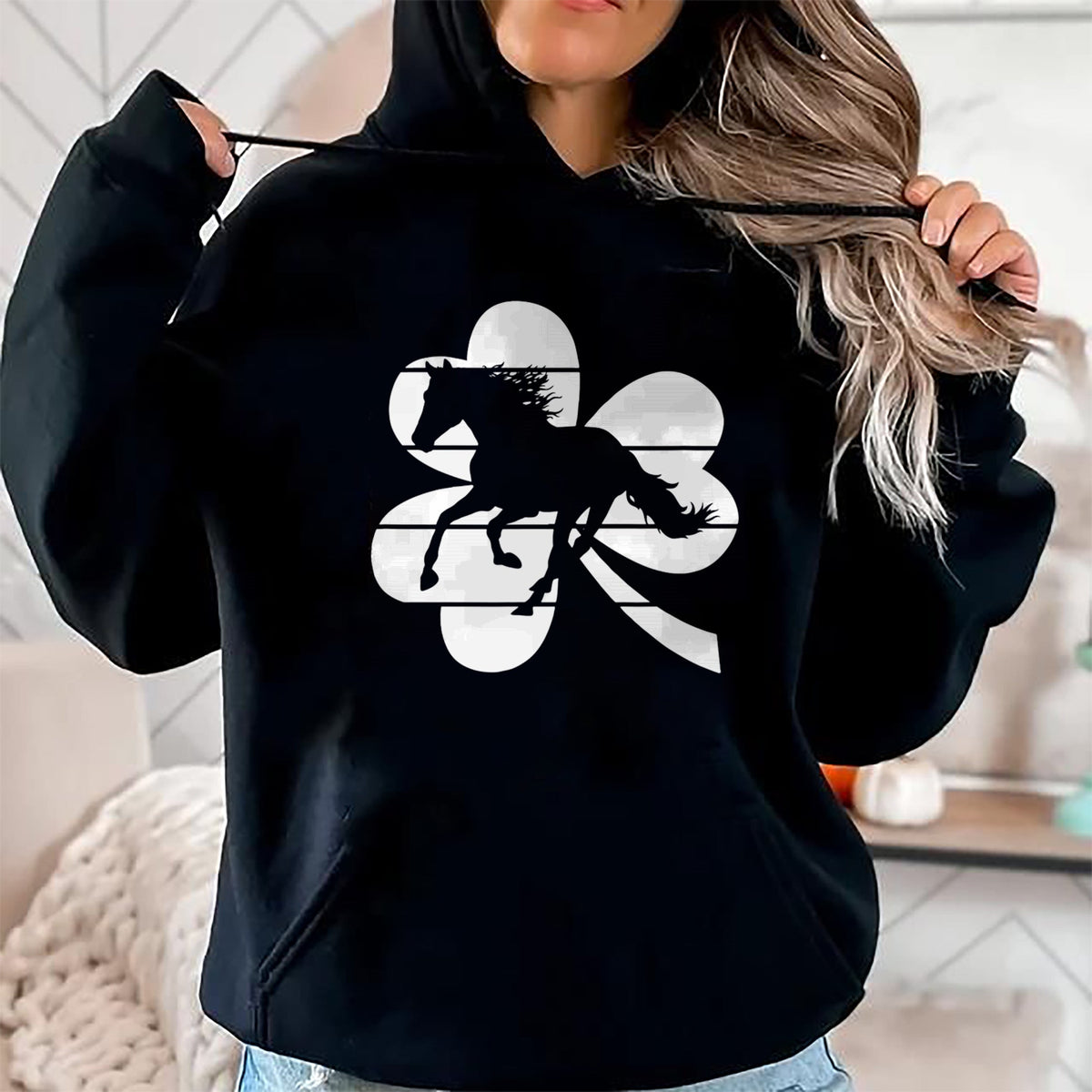 Patrick Day Shirts for Family, Funny Patrick Day shirts, st patrick's day Unisex T-Shirt/Hoodie/Sweatshirt HLT00 - Horse Lover Equestrian Rider Irish Shamrock St Patrick_s Day T-Shirt