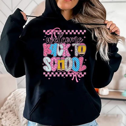 Best Student Shirt, Funny Back To School UnisexT-Shirt/Hoodie/Sweatshirt HLT00 - Welcome Back to School First Day Teacher Girls Kids Coquette T-Shirt