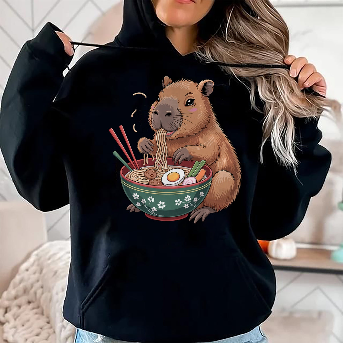 Cute Capybara Shirt, Funny Capybara Unisex T-Shirt/Hoodie/Sweatshirt HLT00 - Cool Capybara Art for Men Women Kids Rodent Capybara Lover T-Shirt