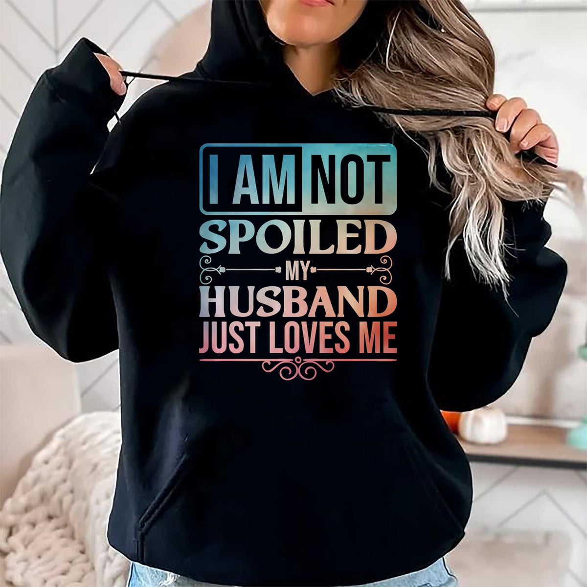 Best Wife Shirt, Wife and Husband Unisex T-Shirt/Hoodie/Sweatshirt HLT00 - Gift for wife T shirt, spoiled wife   Funny Spoiled Wife Art For Women Girls Husband Spoiled Wife Pr (32)