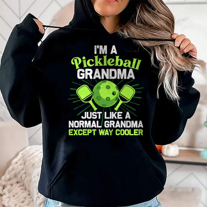 Funny Pickleball Shirt, Pickleball Lover Unisex T-Shirt/Hoodie/Sweatshirt HLT00 - Pickleball Design for Grandma Women Girls Pickle Ball Player T-Shirt