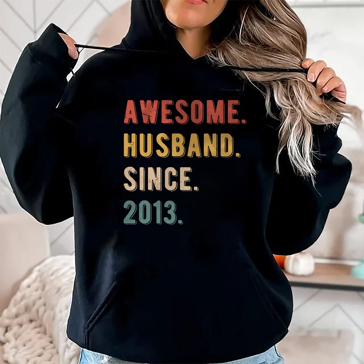 Best Wife Shirt, Wife and Husband Unisex T-Shirt/Hoodie/Sweatshirt HLT00 - 11th Wedding Anniversary Epic Awesome Husband Since 2013 T-Shirt (2)