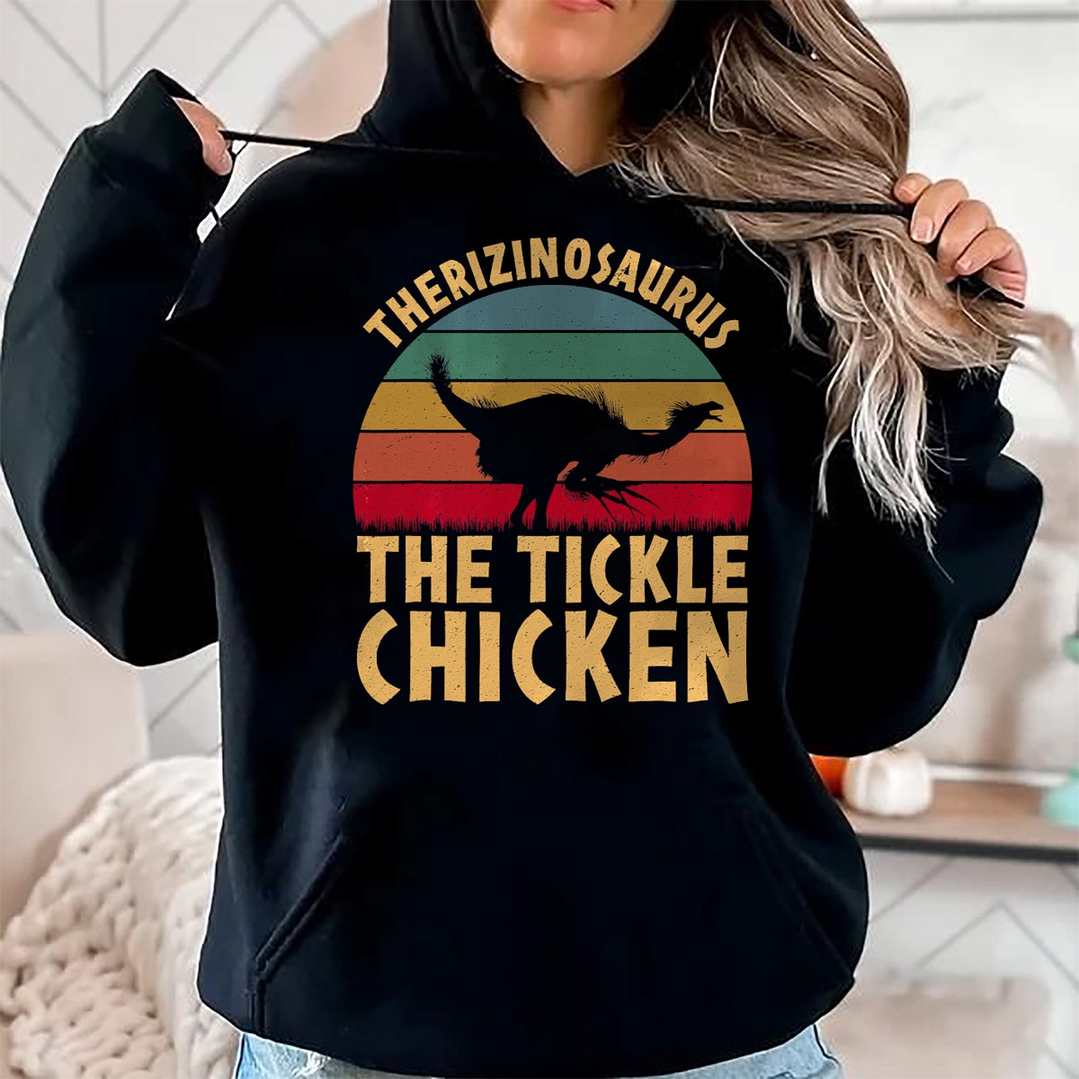 Best Dinosaur Lover Shirt, Funny Dinosaur UnisexT-Shirt/Hoodie/Sweatshirt HLT00 - Therizinosaurus The Tickle Chicken - Funny Dinosaur Vintage T-Shirt