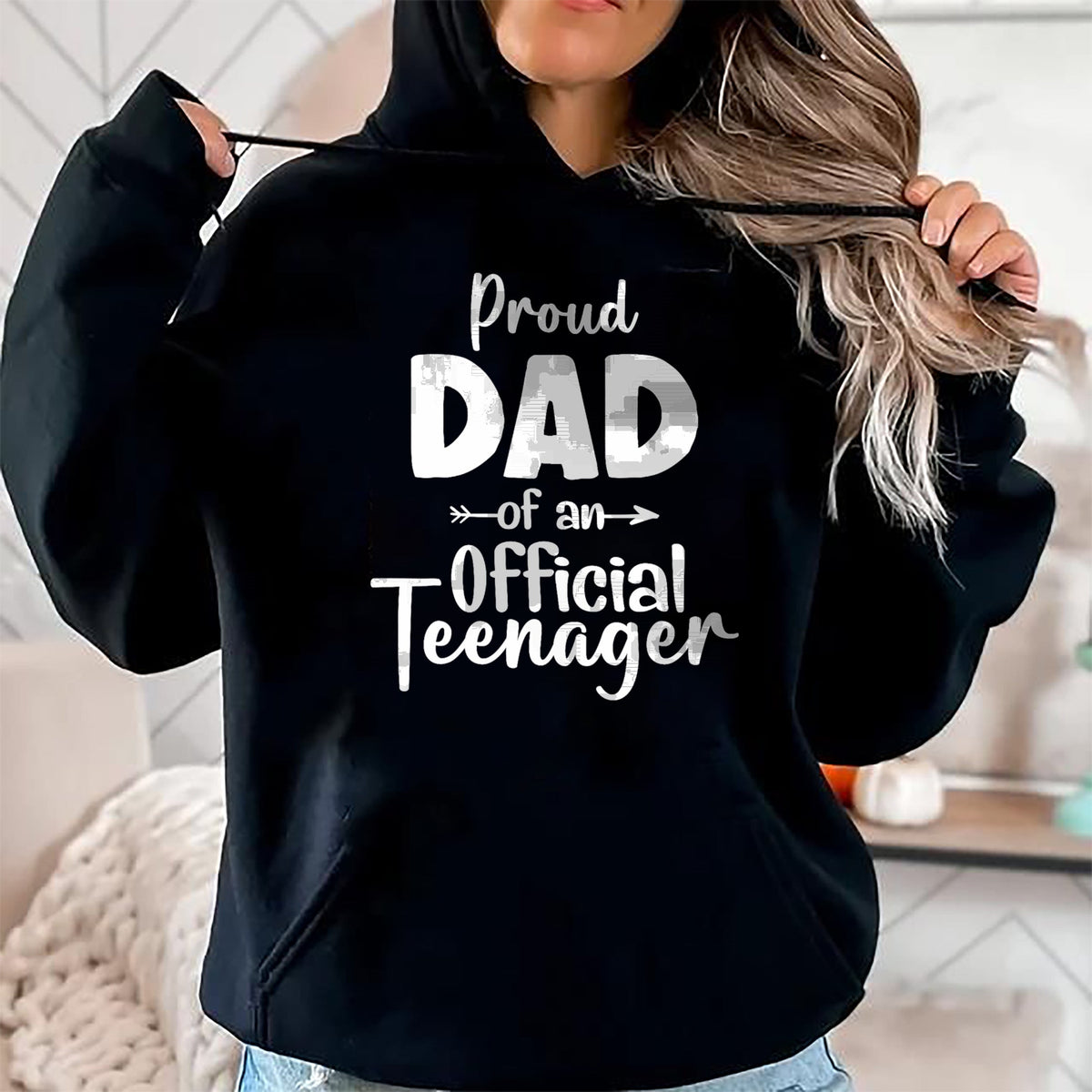 Gift for Dad Shirt, Funny Dad Unisex T-Shirt/Hoodie/Sweatshirt HLT00 – Proud Dad Of Official Teenager 13th Birthday 13 Years Old T-Shirt