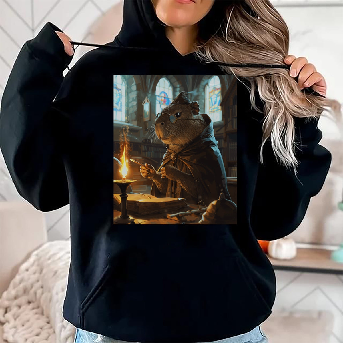 Cute Capybara Shirt, Funny Capybara Unisex T-Shirt/Hoodie/Sweatshirt HLT00 - Funny Graphic Capybara Long Sleeve T-Shirt (17)