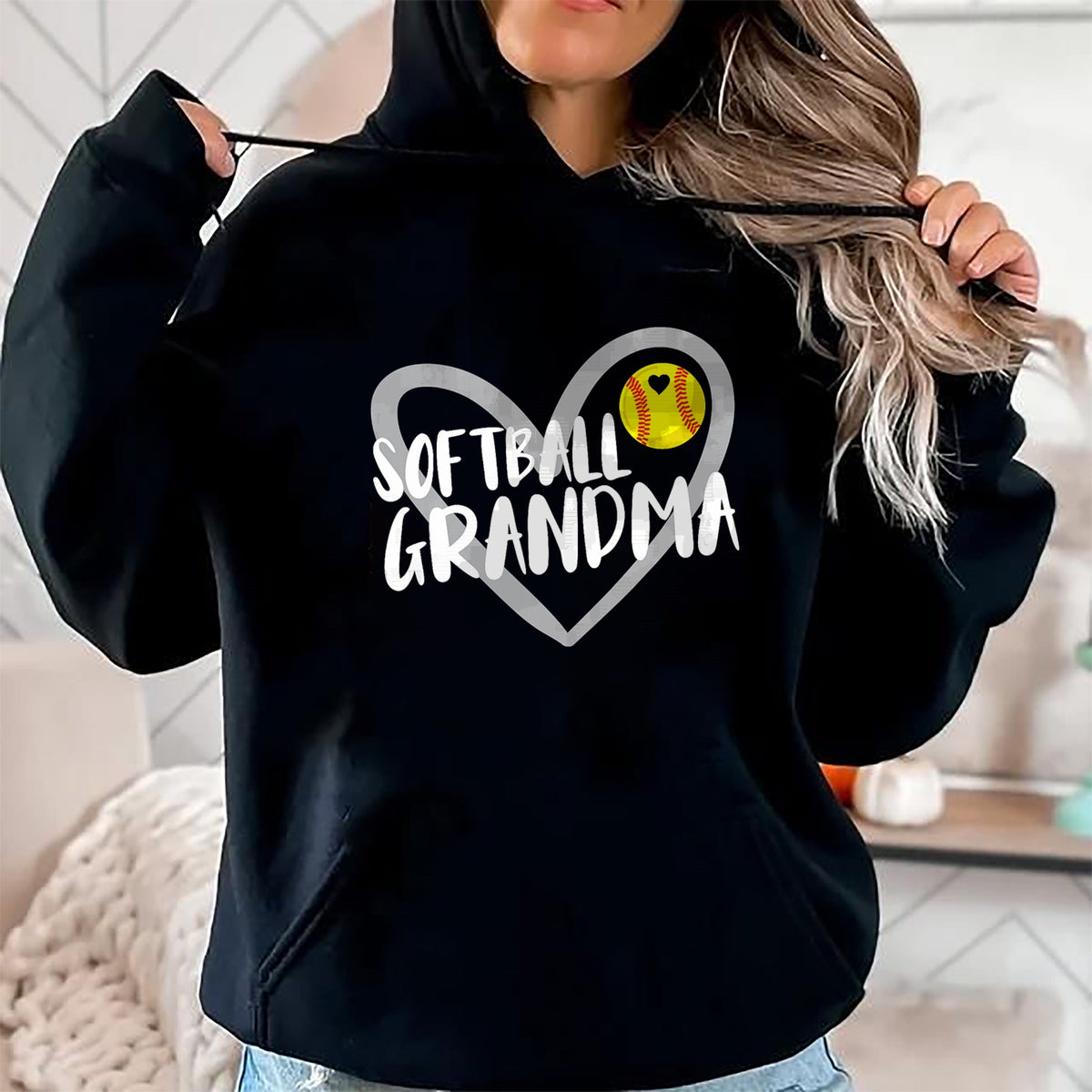 Best Grandma Shirt, Proud Grandma Unisex T-Shirt/Hoodie/Sweatshirt HLT00 - Softball Grandma T-Shirt