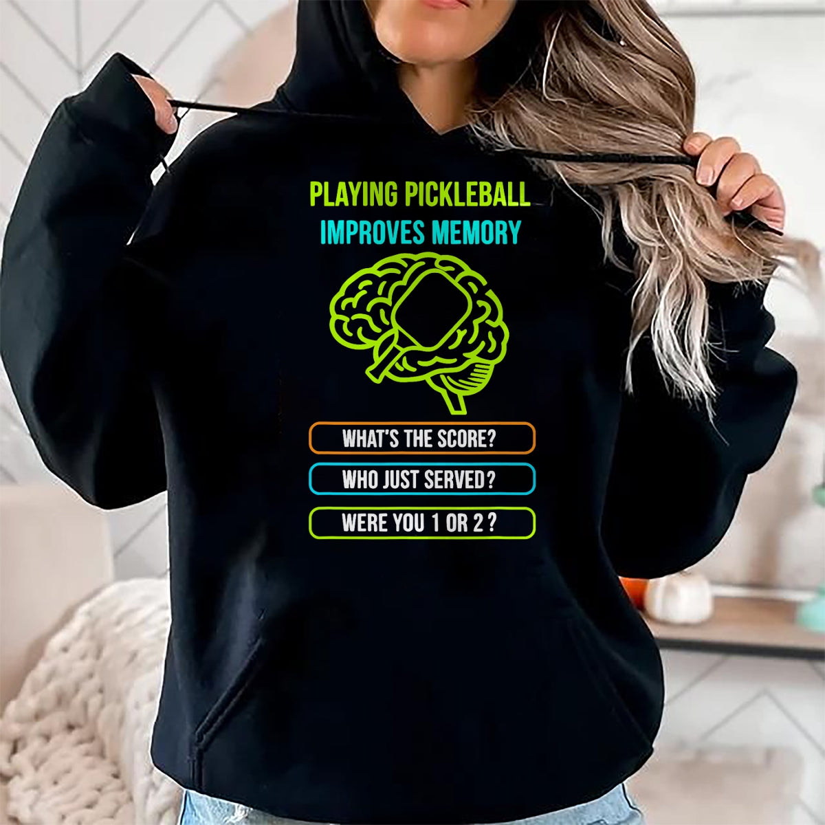 Funny Pickleball Shirt, Pickleball Lover Unisex T-Shirt/Hoodie/Sweatshirt HLT00 - Pretty Pickleball Flowers in Paddle Vase - Pickleball T-Shirt