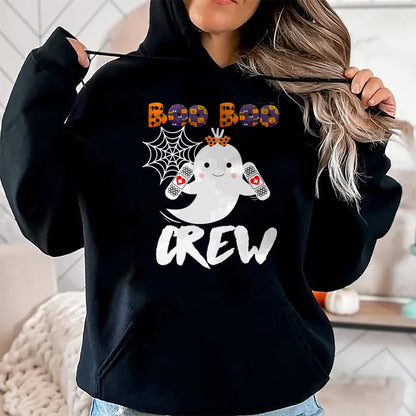 Funny Nurse Shirt, Nurse Unisex T-Shirt/Hoodie/Sweatshirt HLT00 - Boo Boo Crew Nurse Shirt Funny Halloween Costume Fun Gift T-Shirt