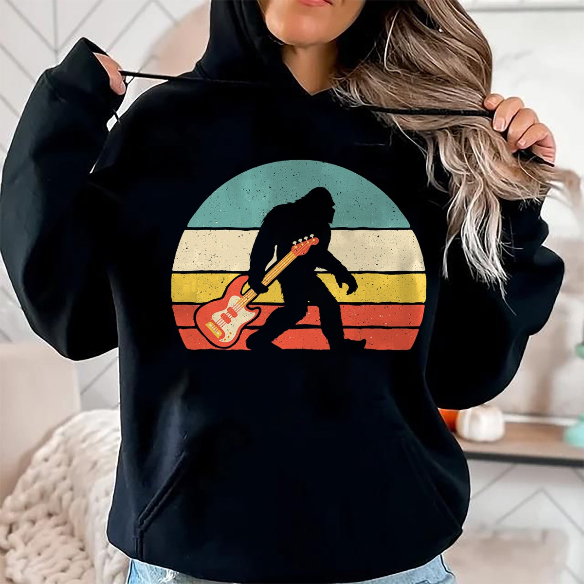 Guitar Lover Shirt, Funny Guitar UnisexT-Shirt/Hoodie/Sweatshirt HLT00 - Bigfoot Bass Guitar - Bass Player Bassist Music Guitarist T-Shirt