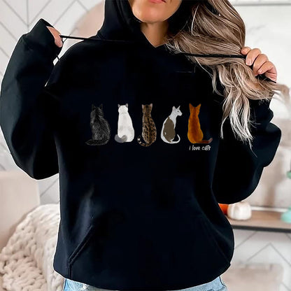 Cat Love Shirt, Funny Cat Lover Gift UnisexT-Shirt/Hoodie/Sweatshirt HLT00 - I Love Cats for Cat Lovers T-Shirt