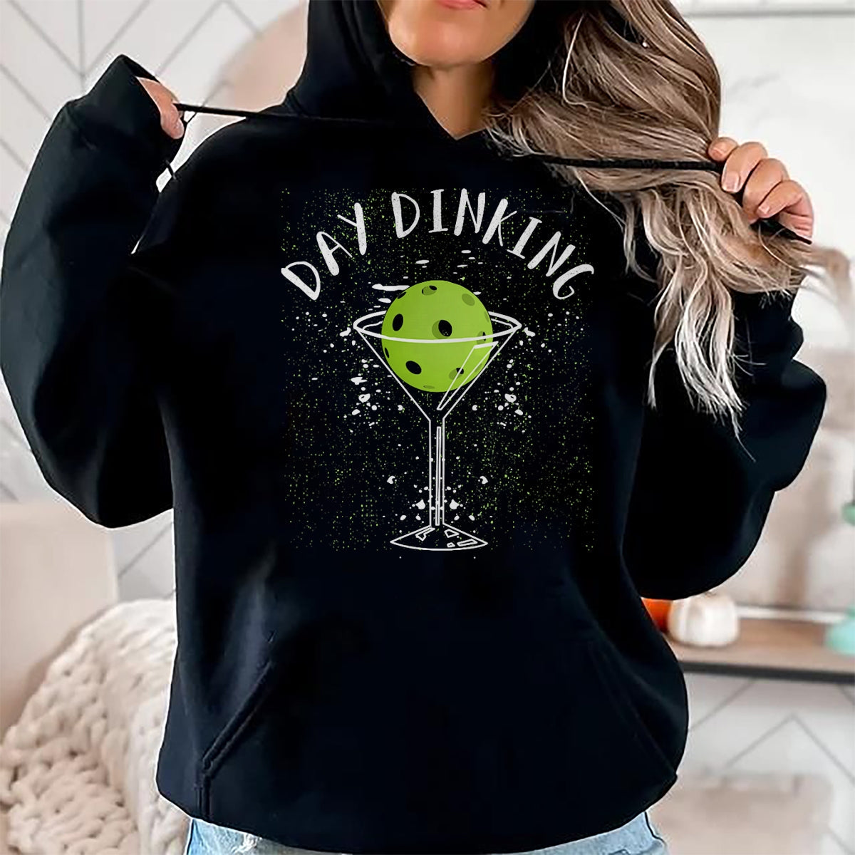 Funny Pickleball Shirt, Pickleball Lover Unisex T-Shirt/Hoodie/Sweatshirt HLT00 - Women's Pickleball Player Paddle Outfit I Pickle Ball Day Dinking V-Neck T-Shirt