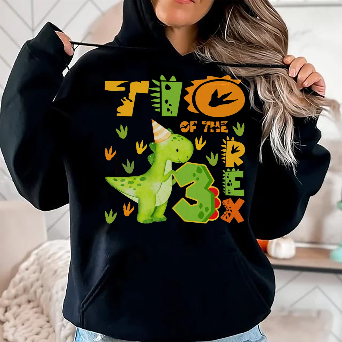 Best Dinosaur Lover Shirt, Funny Dinosaur UnisexT-Shirt/Hoodie/Sweatshirt HLT00 - TIO of The Three Rex 3rd Birthday Boy Dinosaur T-Rex T-Shirt