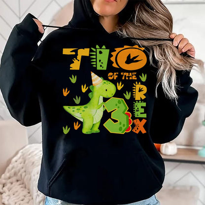 Best Dinosaur Lover Shirt, Funny Dinosaur UnisexT-Shirt/Hoodie/Sweatshirt HLT00 - TIO of The Three Rex 3rd Birthday Boy Dinosaur T-Rex T-Shirt