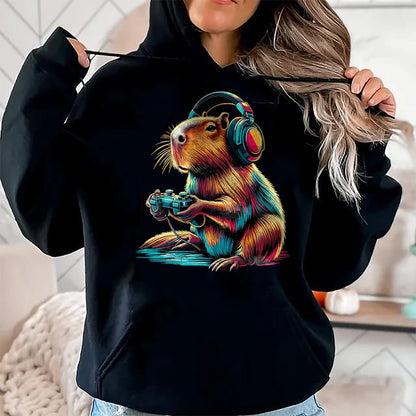 Cute Capybara Shirt, Funny Capybara UnisexT-Shirt/Hoodie/Sweatshirt HLT00 - Capybara Funny Video Games Capybara T-Shirt