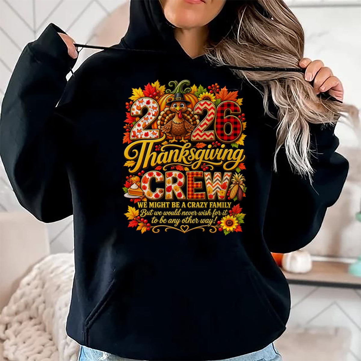 Best Thanksgiving Family Shirt , Funny Thanksgiving UnisexT-Shirt/Hoodie/Sweatshirt HLT00 - Family Thanksgiving 2026 Thanksgiving Crew Turkey Matching T-Shirt (5)