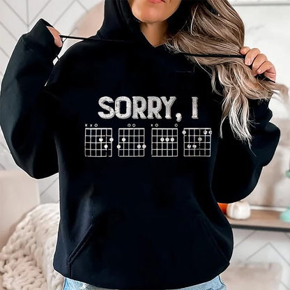 Guitar Lover Shirt, Funny Guitar UnisexT-Shirt/Hoodie/Sweatshirt HLT00 - Sorry I-DGAF Funny Guitar Chords T-Shirt, Men, Dark Green, XX-Large