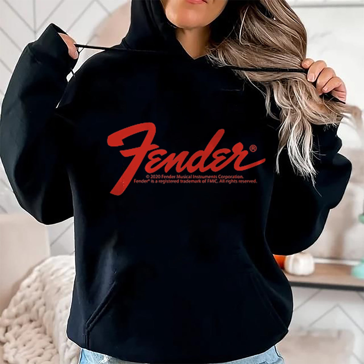 Guitar Lover Shirt, Funny Guitar UnisexT-Shirt/Hoodie/Sweatshirt HLT00 - Fender Vintage Guitar Pocket Logo Design T-Shirt