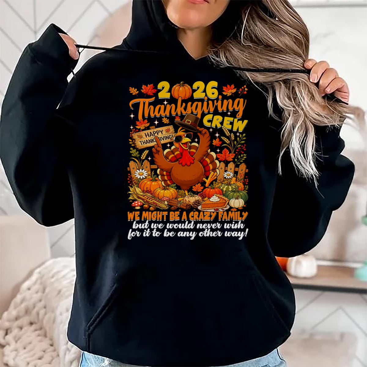 Best Thanksgiving Family Shirt , Funny Thanksgiving UnisexT-Shirt/Hoodie/Sweatshirt HLT00 - Family Thanksgiving Matching Family 2026 Thanksgiving Crew T-Shirt