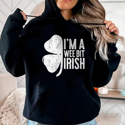 Patrick Day Shirts for Family, Funny Patrick Day shirts, st patrick's day Unisex T-Shirt/Hoodie/Sweatshirt HLT00 - I_m A Wee Bit Irish T-Shirt St Patricks Day Shirt T-Shirt