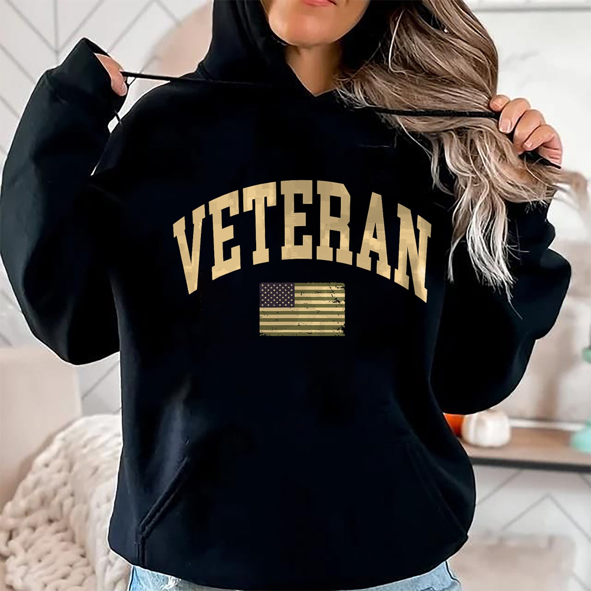 Proud Veteran Shirt, Funny Veteran UnisexT-Shirt/Hoodie/Sweatshirt HLT00 - Veteran Veterans Day USA United States America American Flag T-Shirt