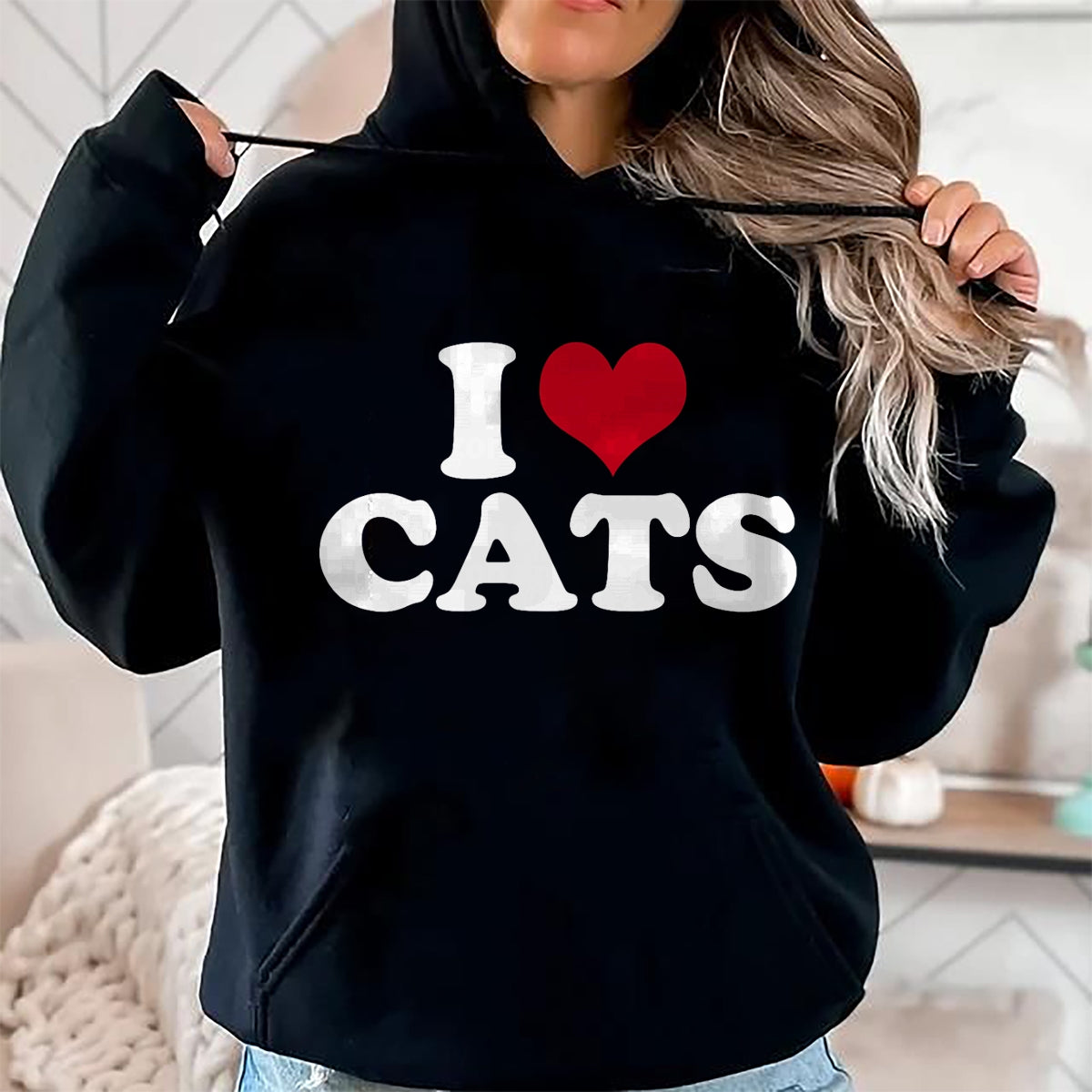 Cat Love Shirt, Funny Cat Lover Gift UnisexT-Shirt/Hoodie/Sweatshirt HLT00 - I Love Cats Cat T-Shirt