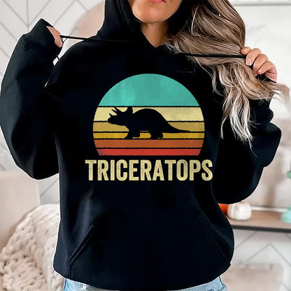 Best Dinosaur Lover Shirt, Funny Dinosaur UnisexT-Shirt/Hoodie/Sweatshirt HLT00 - Vintage Triceratops Shirt Sunset Dinosaur T-Shirt