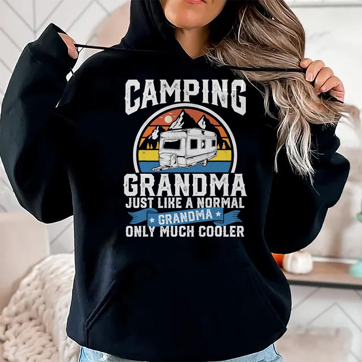 Funny Camping Shirt, Gift For Camping Lover Unisex T-Shirt/Hoodie/Sweatshirt HLT00 - Camping Grandma Funny Camper RV Retro Outdoors Womens Gift T-Shirt