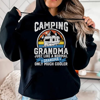 Funny Camping Shirt, Gift For Camping Lover Unisex T-Shirt/Hoodie/Sweatshirt HLT00 - Camping Grandma Funny Camper RV Retro Outdoors Womens Gift T-Shirt