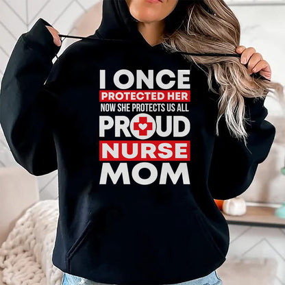 Funny Nurse Shirt, Nurse Unisex T-Shirt/Hoodie/Sweatshirt HLT00 - Proud Nurse Mom Love RN Daughter T-Shirt
