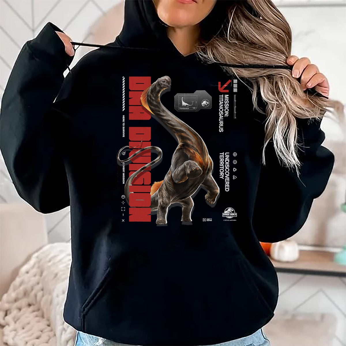 Best Dinosaur Lover Shirt, Funny Dinosaur UnisexT-Shirt/Hoodie/Sweatshirt HLT00 - Jurassic World Rebirth Titanosaurus DNA Division T-Shirt