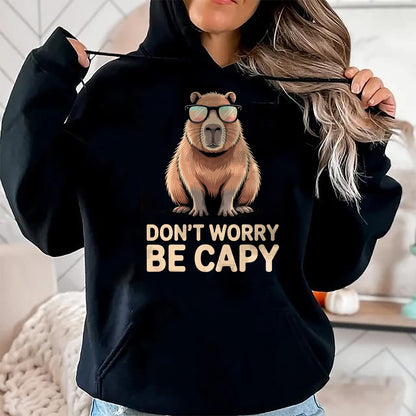 Cute Capybara Shirt, Funny Capybara Unisex T-Shirt/Hoodie/Sweatshirt HLT00 - Funny Capybara Design for Men Women Adults Capybara Lover T-Shirt