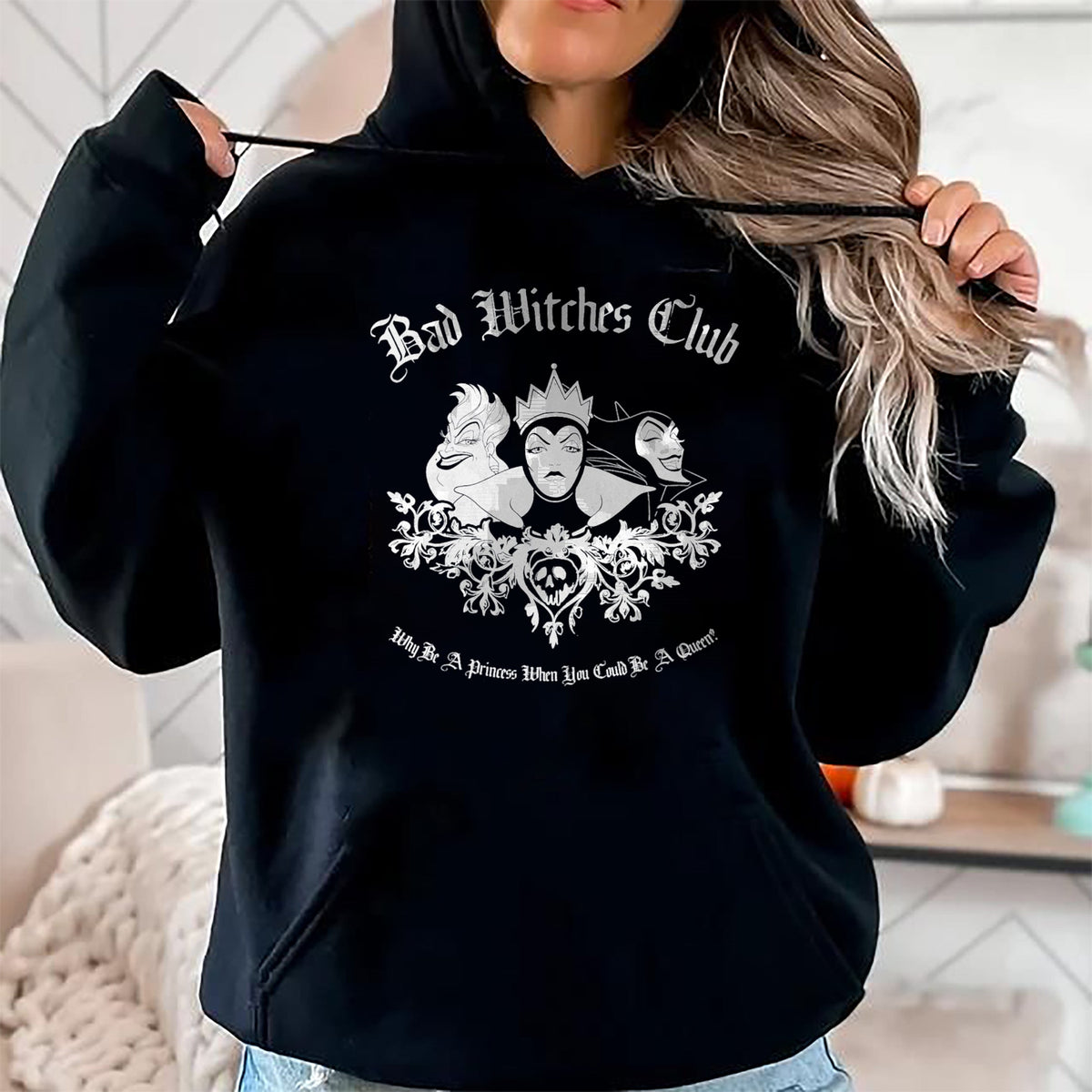 Best Wife Shirt, Wife and Husband Unisex T-Shirt/Hoodie/Sweatshirt HLT00 - Disney Villains Bad Witches Club Group Shot Vintage T-Shirt