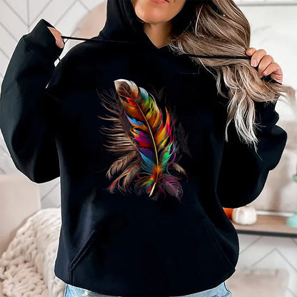 Native American T-Shirts, Vintage Native American Unisex T-Shirt/Hoodie/Sweatshirt HLT00 - Feather Southwest Native American Indian Tribal Art Graphic T-Shirt (1)