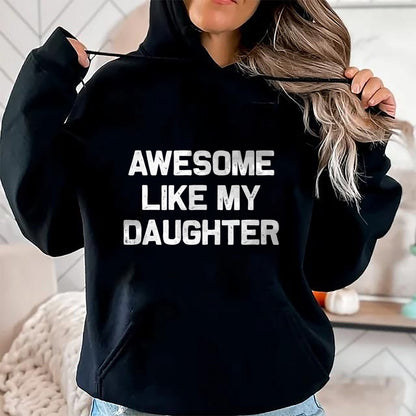 Christmas Shirts for Family, Funny christmas shirts, Christmas Unisex T-Shirt/Hoodie/Sweatshirt HLT00 - Awesome Like My Daughter Gifts Men Funny Fathers Day Dad T-Shirt