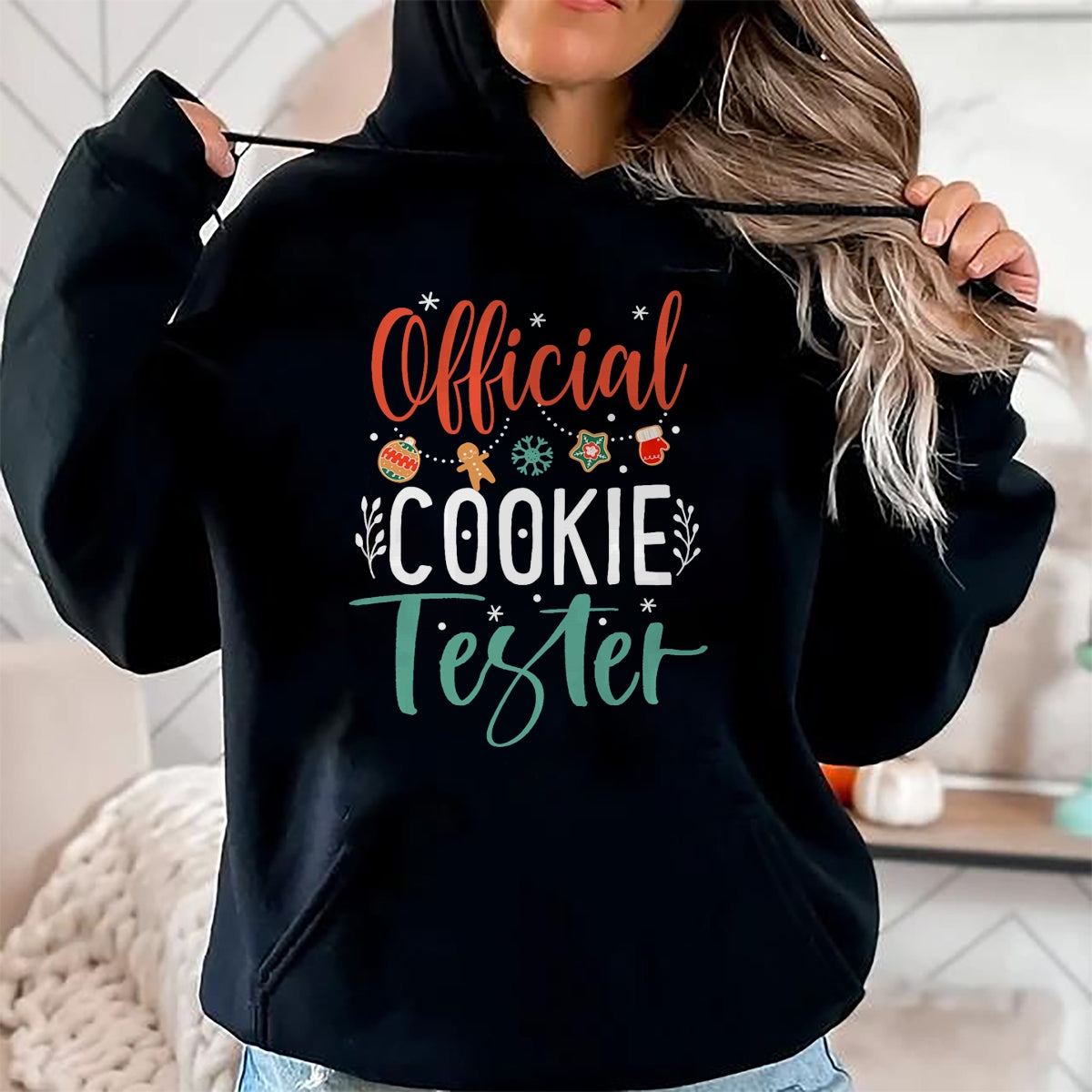 Christmas Shirts for Family, Funny christmas shirts, Christmas Unisex T-Shirt/Hoodie/Sweatshirt HLT00 - Official Cookie Tester Funny Christmas Couples Matching T-Shirt