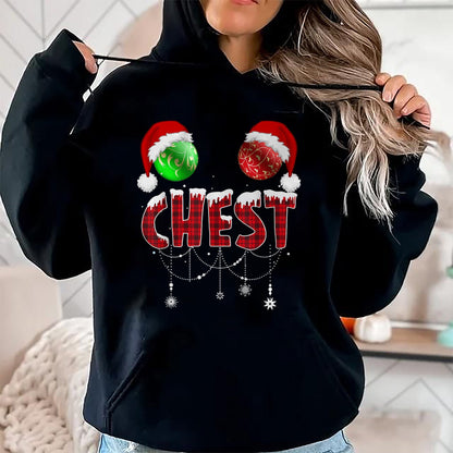 Christmas Shirts for Family, Funny christmas shirts, Christmas Unisex T-Shirt/Hoodie/Sweatshirt HLT00 - Chest Nuts Christmas Shirt Funny Matching Couple Chestnuts T-Shirt