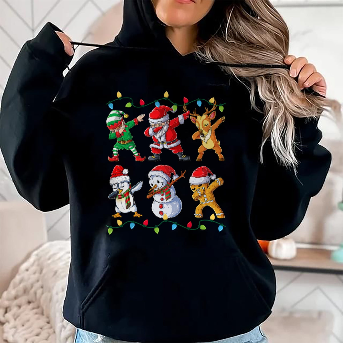 Christmas Shirts for Family, Funny christmas shirts, Christmas Unisex T-Shirt/Hoodie/Sweatshirt HLT00 - Dabbing Santa Elf Friends Christmas Boys Girls Men Xmas Dab T-Shirt