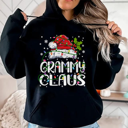 Christmas Shirts for Family, Funny christmas shirts, Christmas Unisex T-Shirt/Hoodie/Sweatshirt HLT00 - Grammy Claus Shirt Christmas Lights Pajama Family Matching Long Sleeve T-Shirt