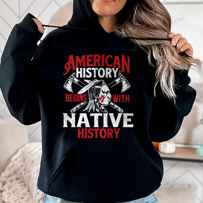 Native American T-Shirts, Vintage Native American Unisex T-Shirt/Hoodie/Sweatshirt HLT00 - Native History - Indigenous Indian Native American Blood T-Shirt (1)