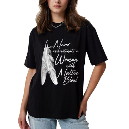 Native American T-Shirts, Vintage Native American Unisex T-Shirt/Hoodie/Sweatshirt HLT00 - Native American A Woman With Native Blood American Indian T-Shirt (1)