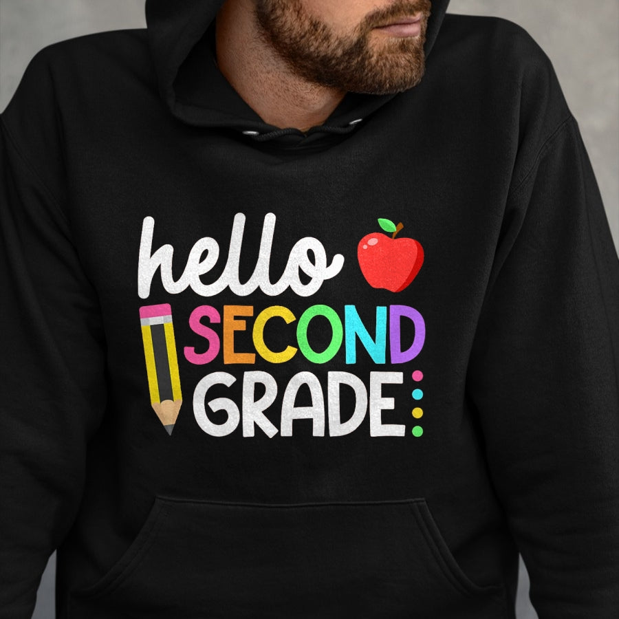 Best Student Shirt, Funny Back To School UnisexT-Shirt/Hoodie/Sweatshirt HLT00 - Hello Second Grade Team 2nd Grade Back to School Teacher Kid T-Shirt
