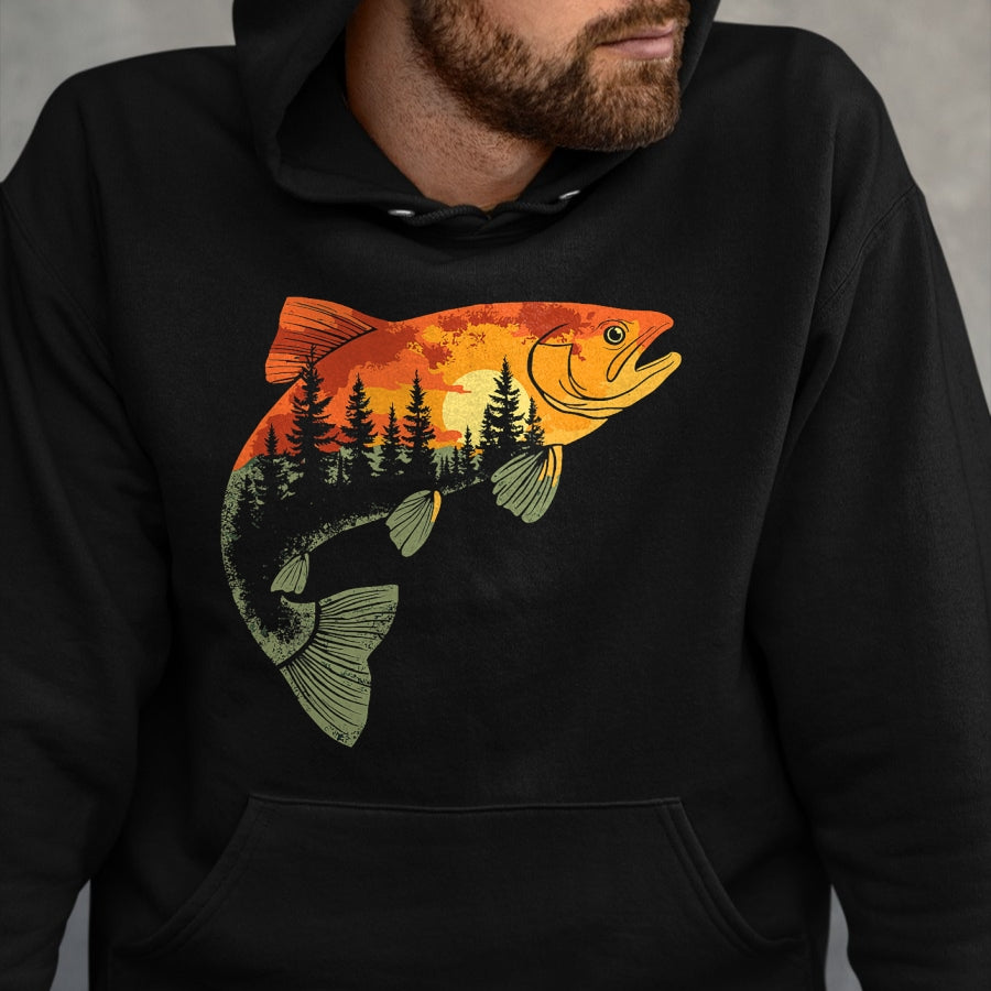 Funny Fishing Shirt, Gift For Fishing Lover Unisex T-Shirt/Hoodie/Sweatshirt HLT00 - Fishing, Trout, Fly Fishing, Angler Fisherman, Nature Forest T-Shirt