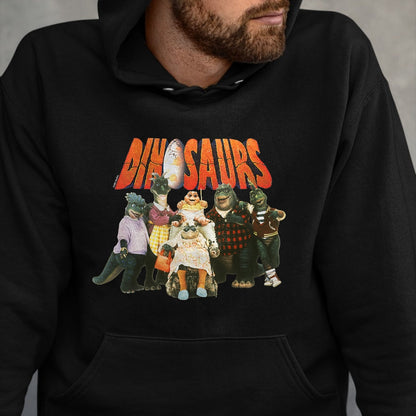 Best Dinosaur Lover Shirt, Funny Dinosaur UnisexT-Shirt/Hoodie/Sweatshirt HLT00 - Dinosaurs Character Group with Logo Retro TV Show T-Shirt